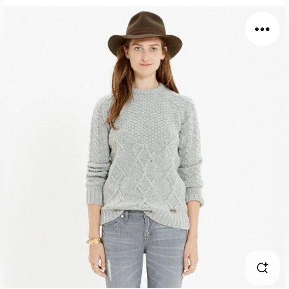 Women's Gray Barbour Ursula Pullover Cable Knit Sweater - Picture 1 of 5